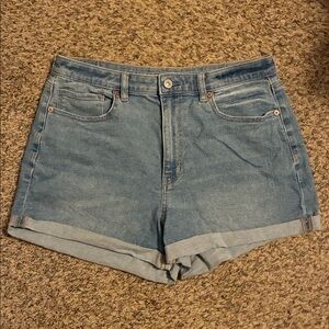 American eagle rolled hem mom shorts -size 12